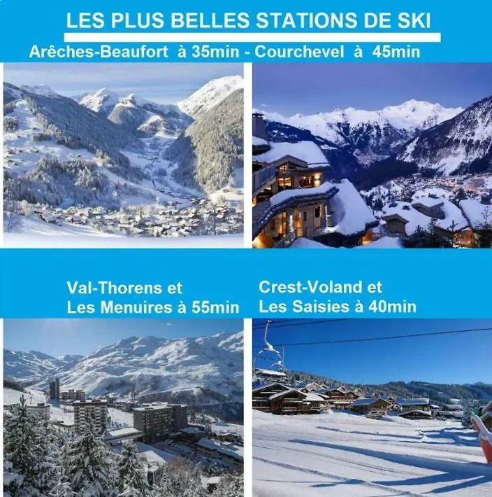 Studio DUPLEX 27m2, Lit double, Calme et Cosy, NETFLIX , WIFI, Parking, Hypercentre a 400m, arrivée tardive possible avec boite à clés Albertville